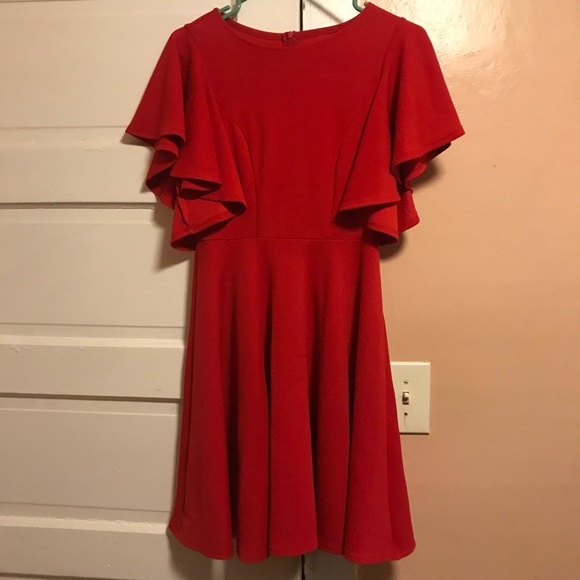 Stretchy ALine Flared Skater Cocktail Party Dress - Picture 5 of 8